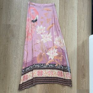Spell & The Gypsy Collective Cherry Blossom High Slit Maxi Skirt XS